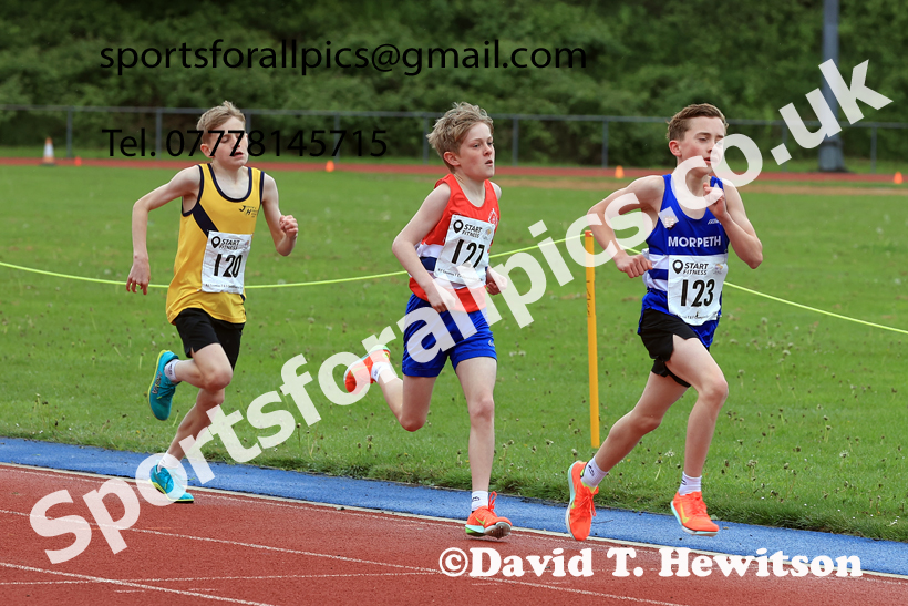 1500 metres, 2026 North Eastern Track and Field Champs, Shildon, County Durham. Photo: David T. Hewitson/Sports for All Pics
